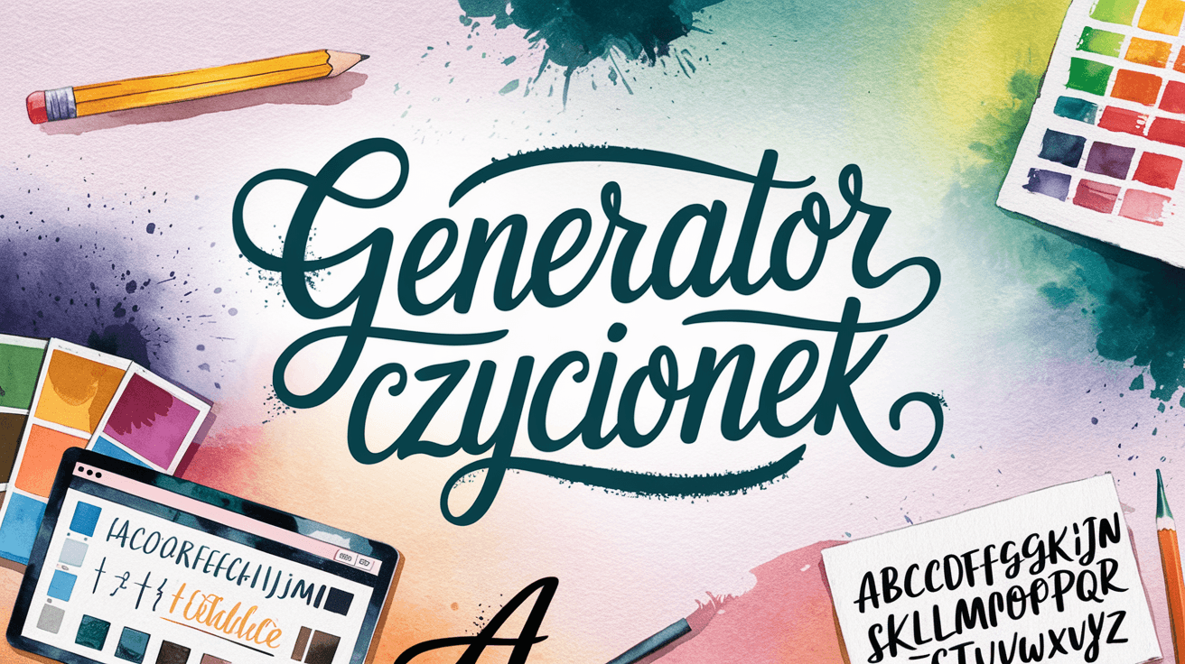 Przykłady różnych stylów czcionek wygenerowanych przez generator czcionek online